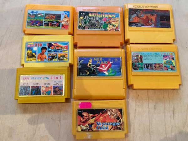 Famicom pirate cartridges