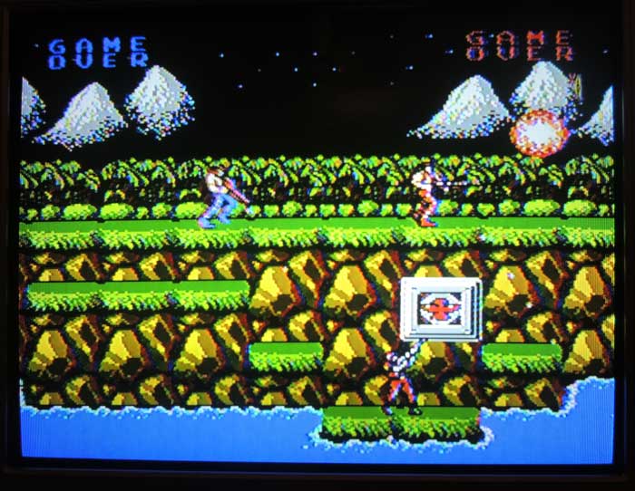 Contra on the Famicom console