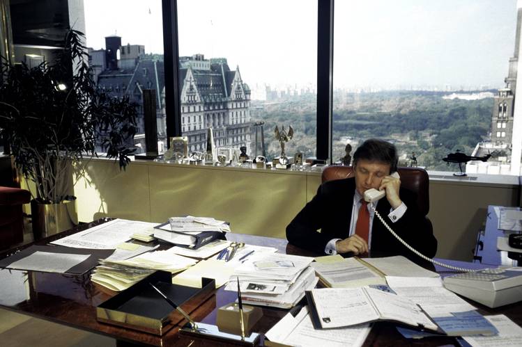donald trump in trump tower office